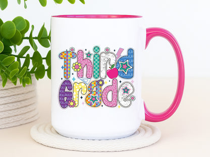 Third Grade, Back to School Preppy Sublimation