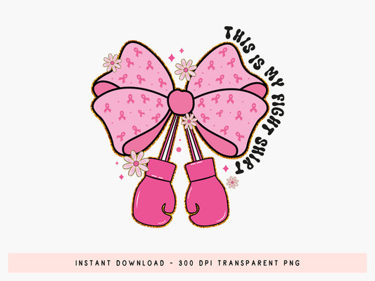 This is My Fight Shirt, Preppy Breast Cancer Sublimation