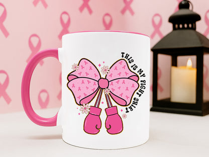This is My Fight Shirt, Preppy Breast Cancer Sublimation