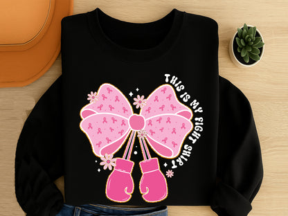 This is My Fight Shirt, Preppy Breast Cancer Sublimation