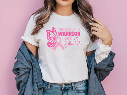 This is What A Warrior Looks Like - Breast Cancer Svg