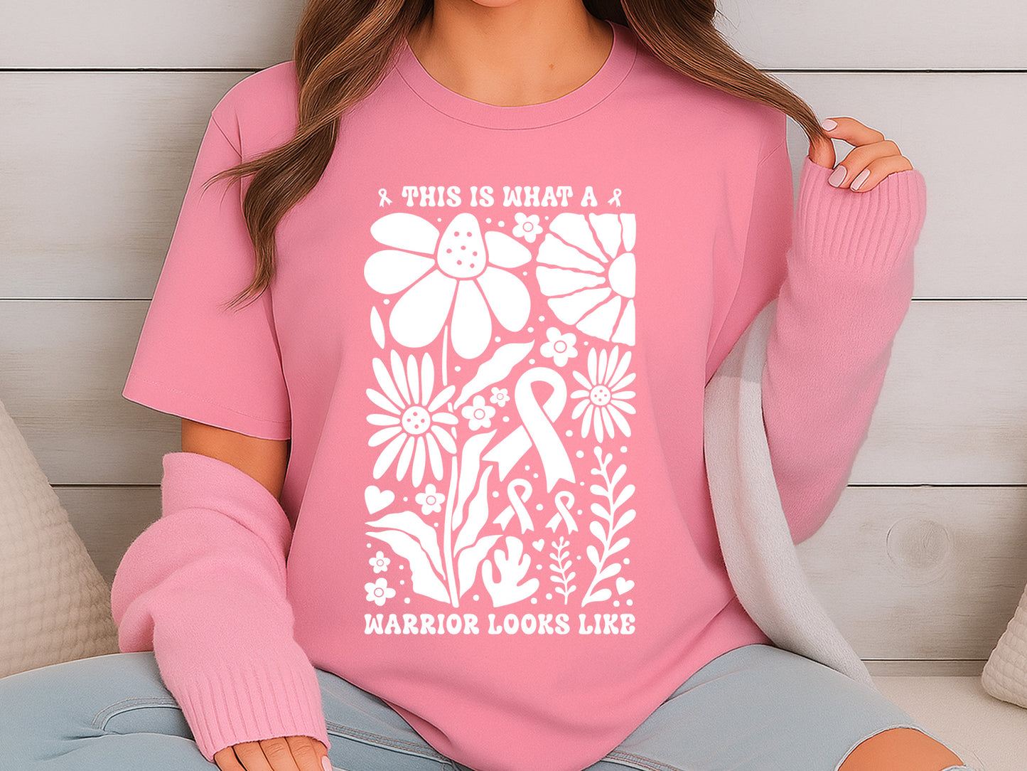 This is What A warrior Looks Like - Breast Cancer SVG
