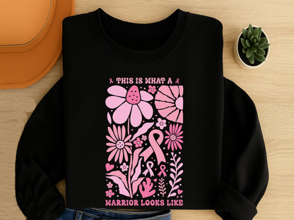 This is What A warrior Looks Like - Breast Cancer SVG
