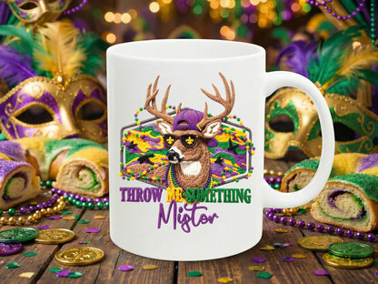 Throw Me Something Mister, Faux Yarn Mardi Gras PNG