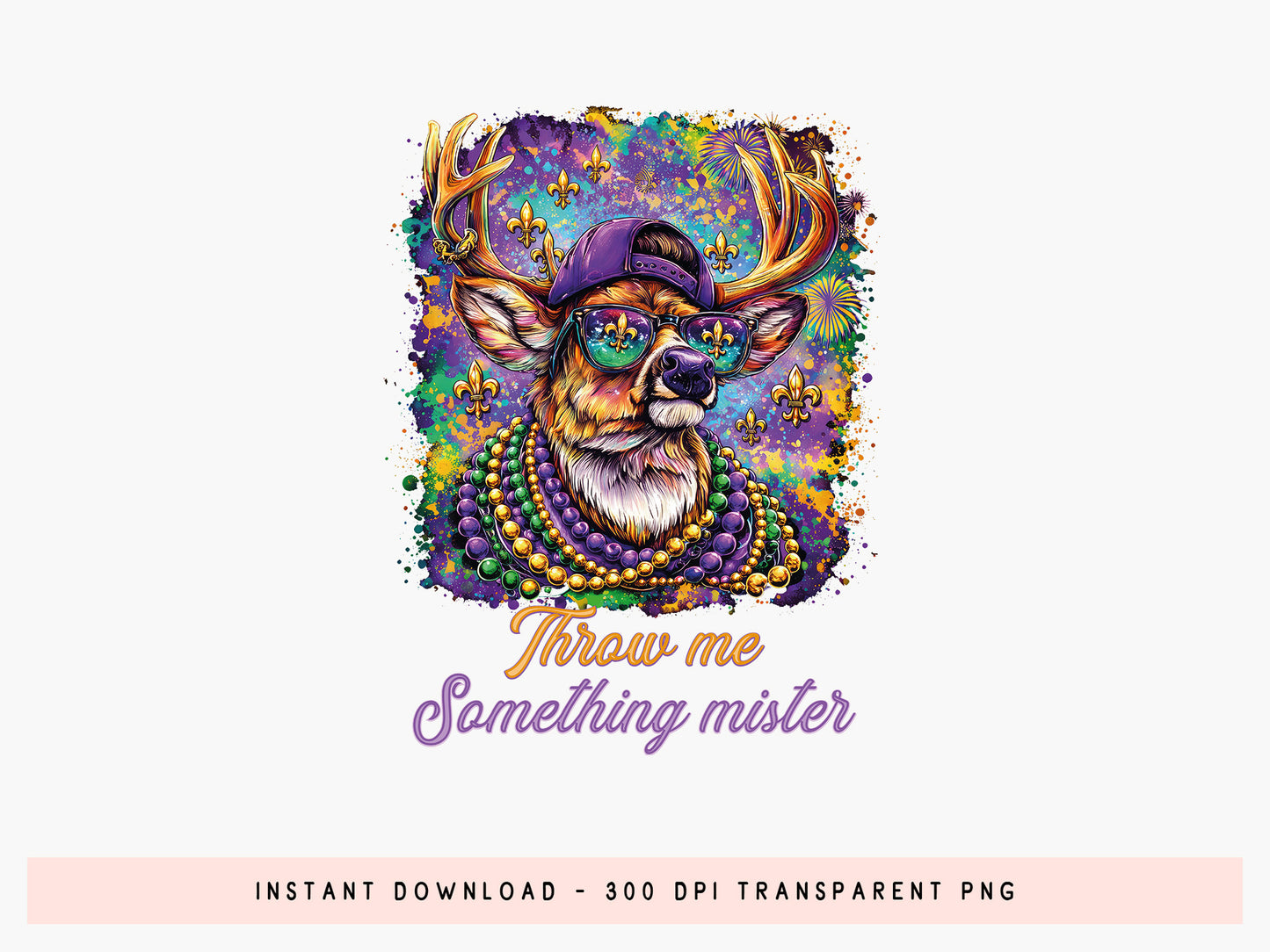Throw Me Something Mister, Preppy Mardi Gras PNG