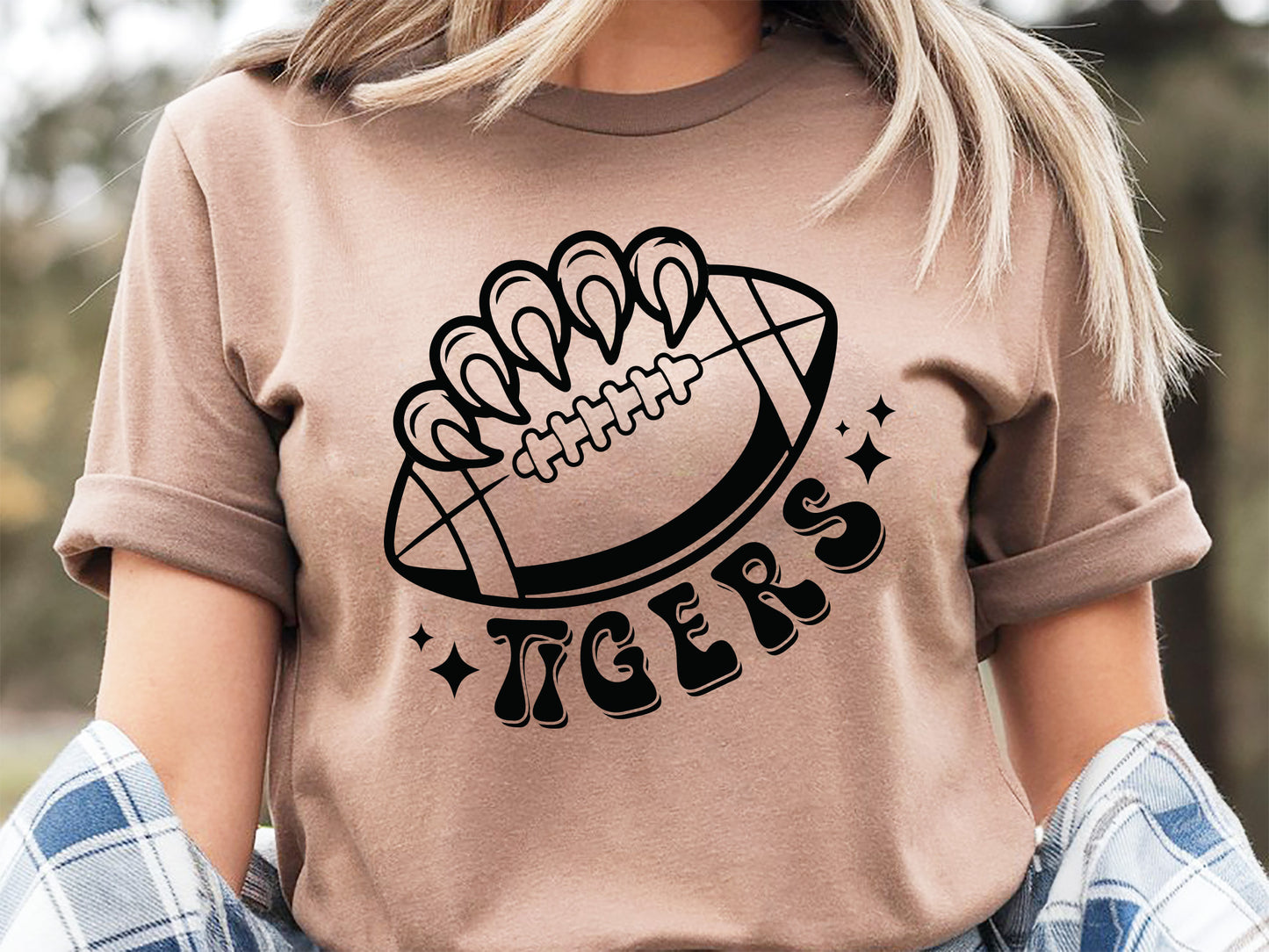 Tigers - Handcrafted Retro Football SVG