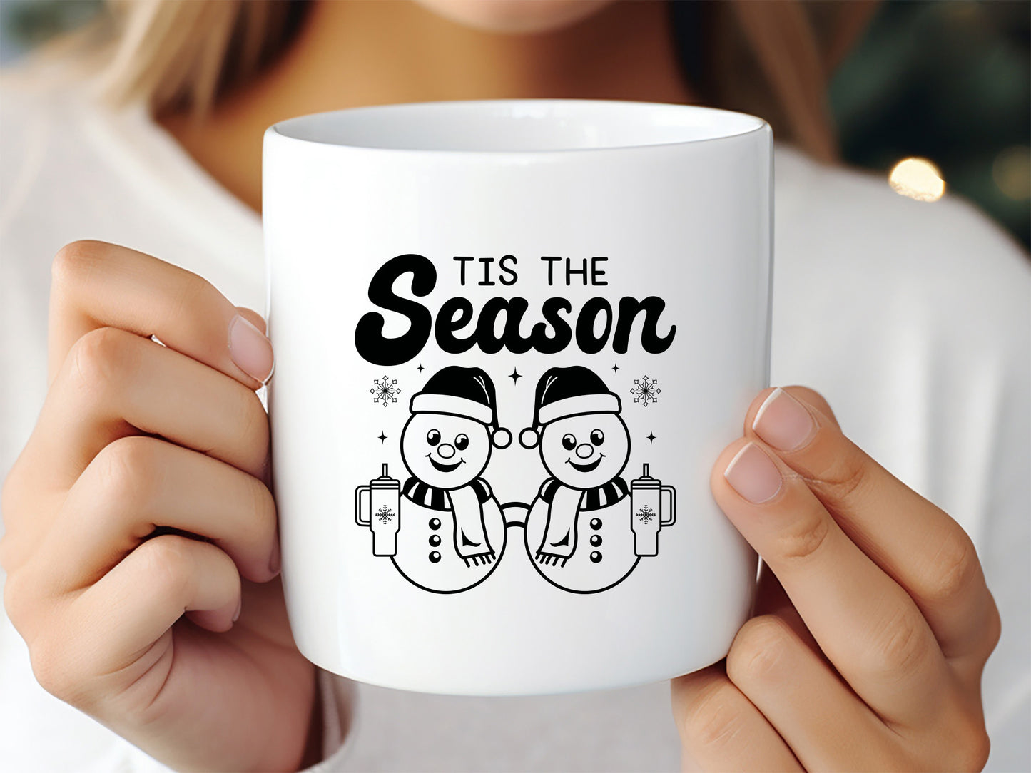 Tis the Season - Funny Snowman SVG Design