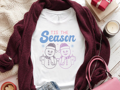 Tis the Season - Funny Snowman SVG Design