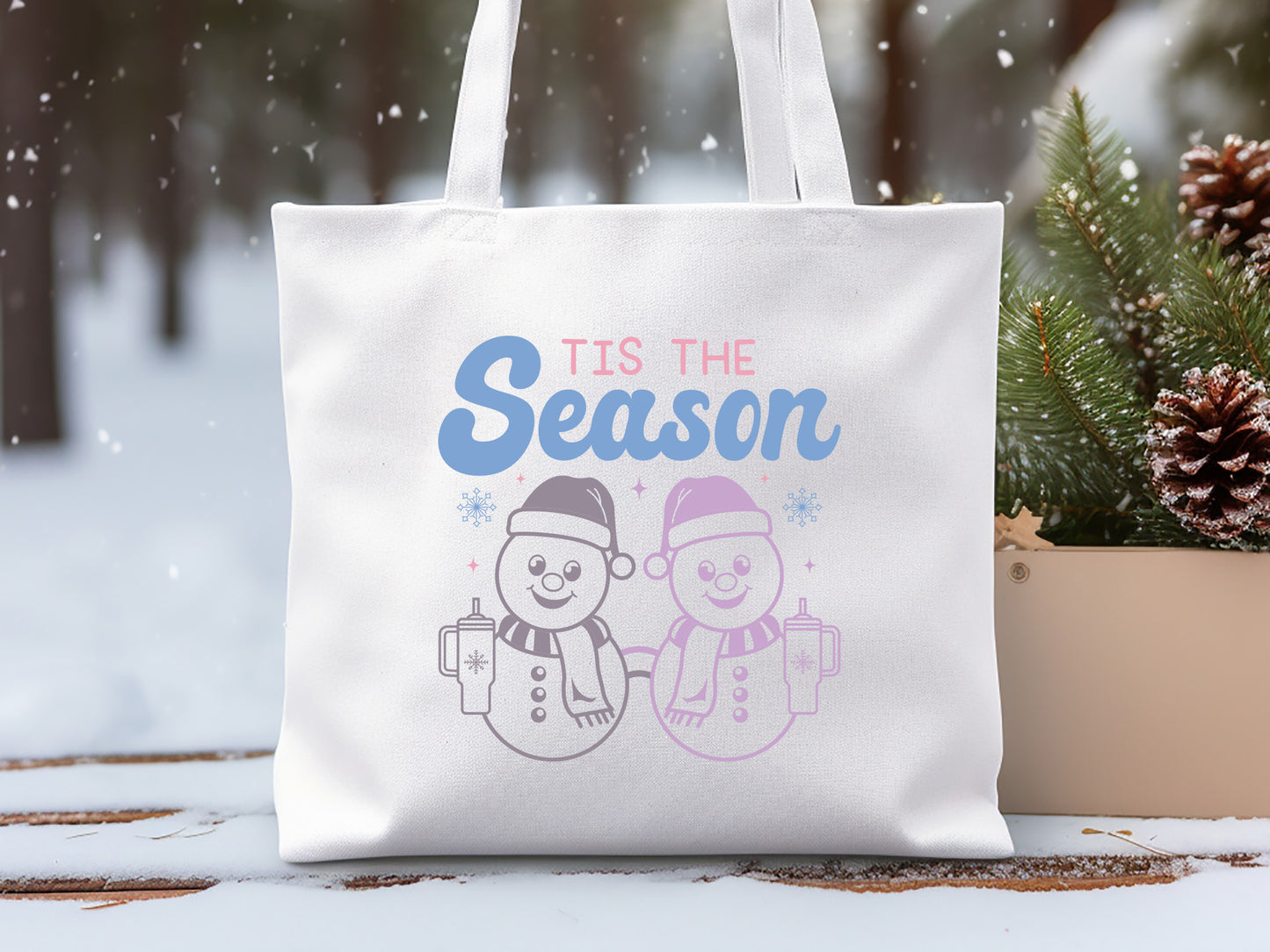 Tis the Season - Funny Snowman SVG Design