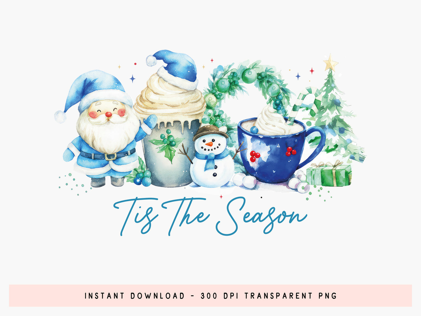 Tis the Season, Christmas Snowman Sublimation PNG
