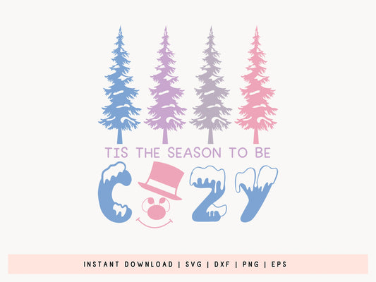 Tis the Season to be Cozy - Snowman SVG