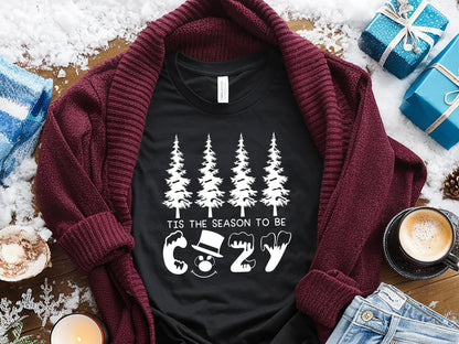 Tis the Season to be Cozy - Snowman SVG