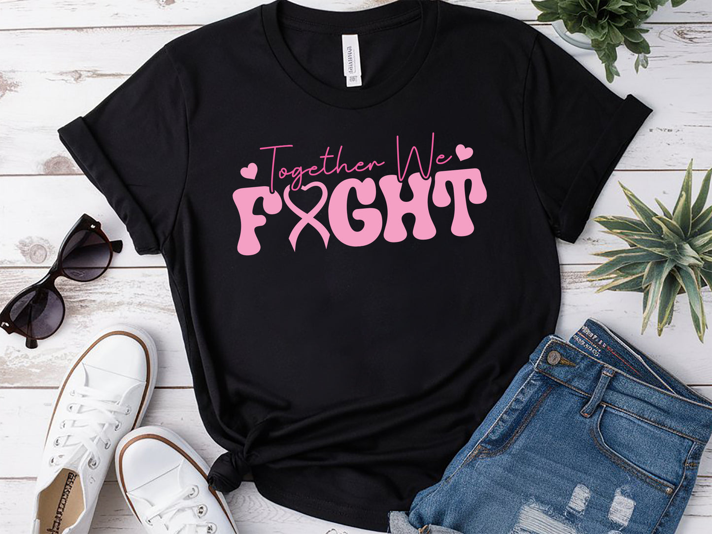 Together We Fight - Breast Cancer Awareness SVG