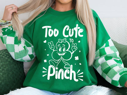 Too Cute To Pinch, St Patrick's Day SVG Vector