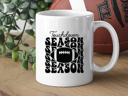 Touchdown Season - Retro Football SVG Cut File