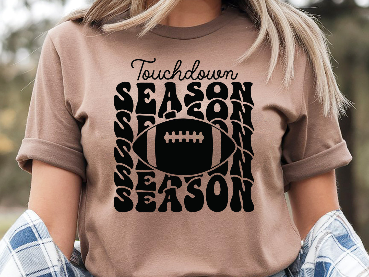 Touchdown Season - Retro Football SVG Cut File