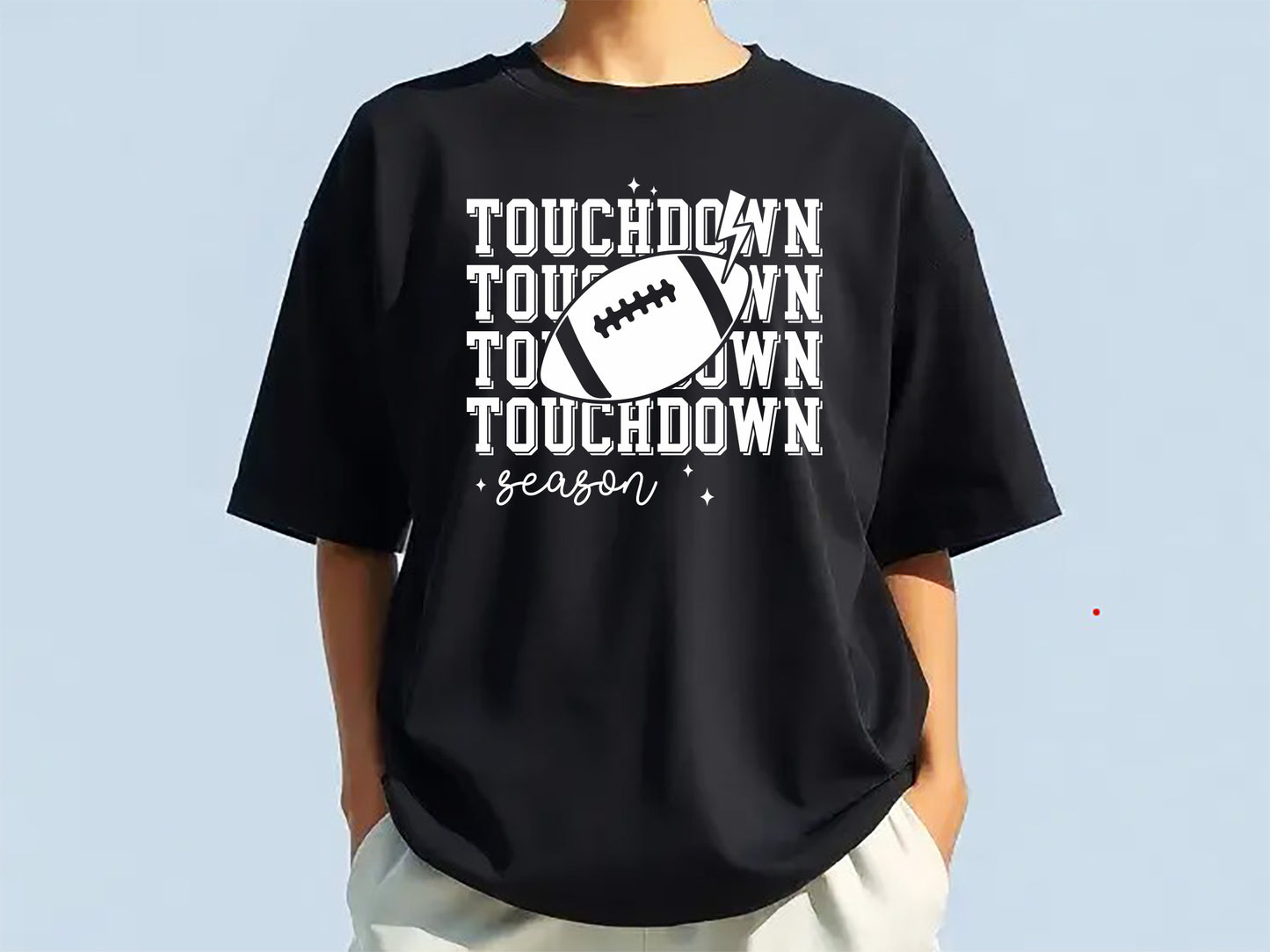 Touchdown Season - Retro Football SVG Vector