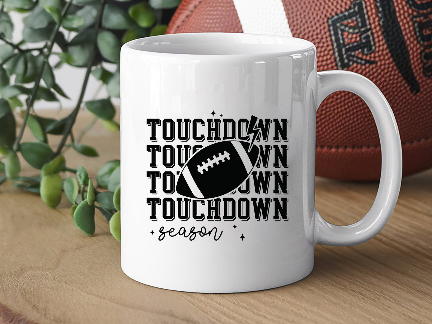 Touchdown Season - Retro Football SVG Vector