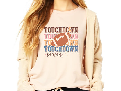 Touchdown Season - Retro Football SVG Vector