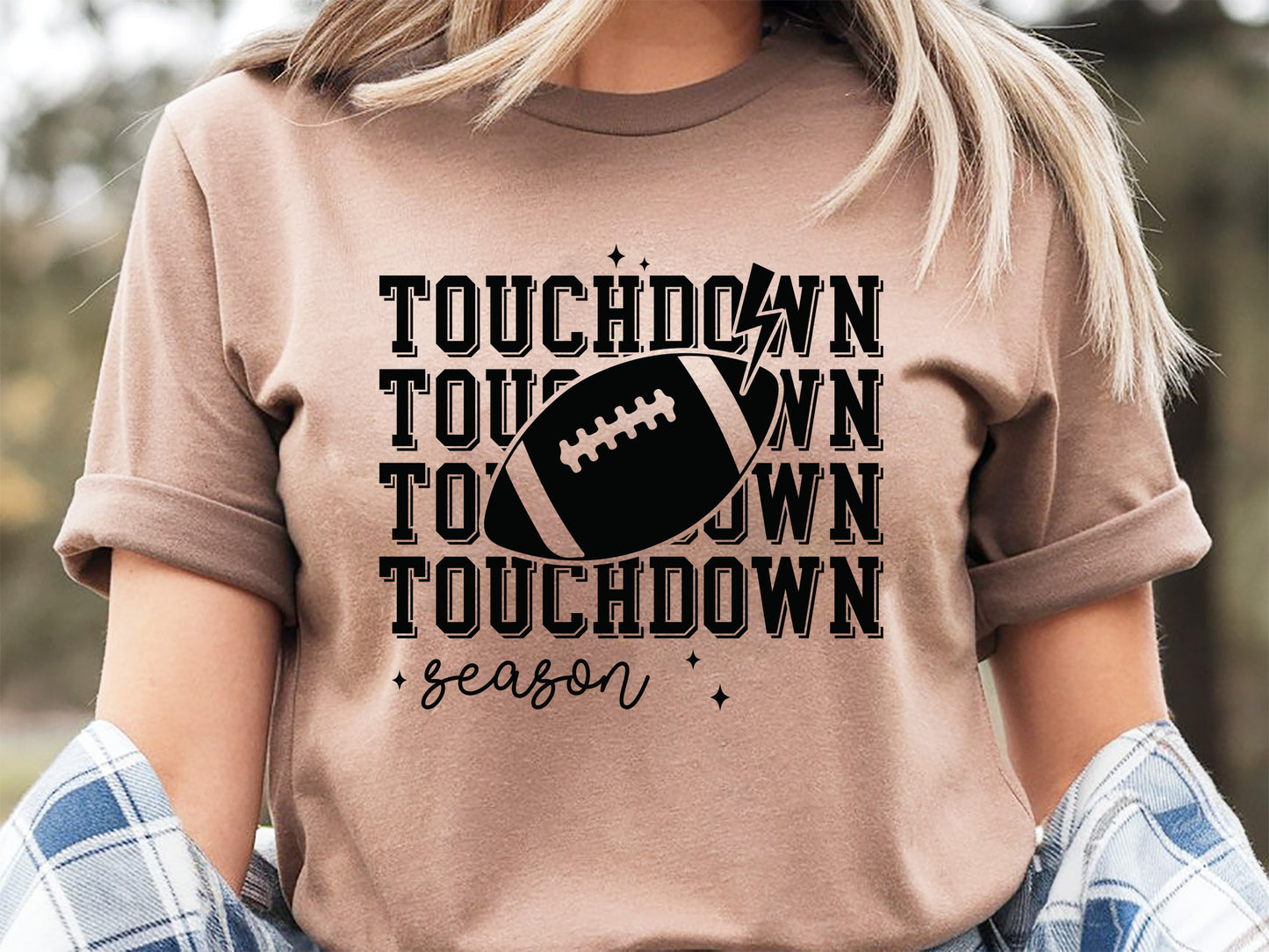 Touchdown Season - Retro Football SVG Vector