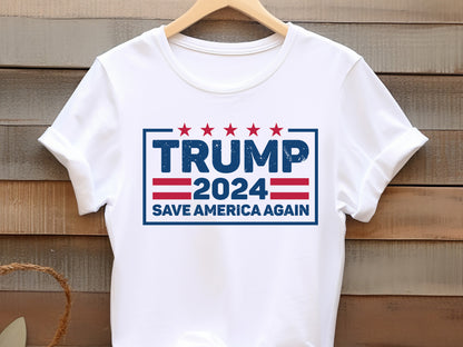 Trump Save America Again 2024 PNG Sublimation