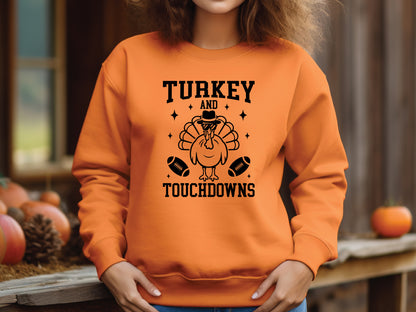 Turkey and Touchdowns - Thanksgiving Graphic SVG