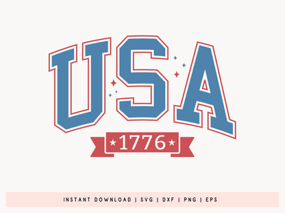 USA 1776, 4th of July Shirt SVG
