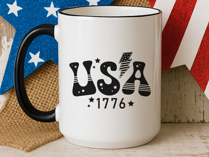 USA 1776, Retro 4th of July SVG Vector