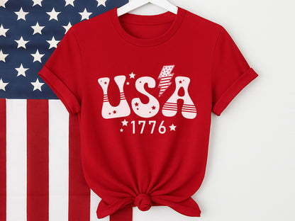 USA 1776, Retro 4th of July SVG Vector