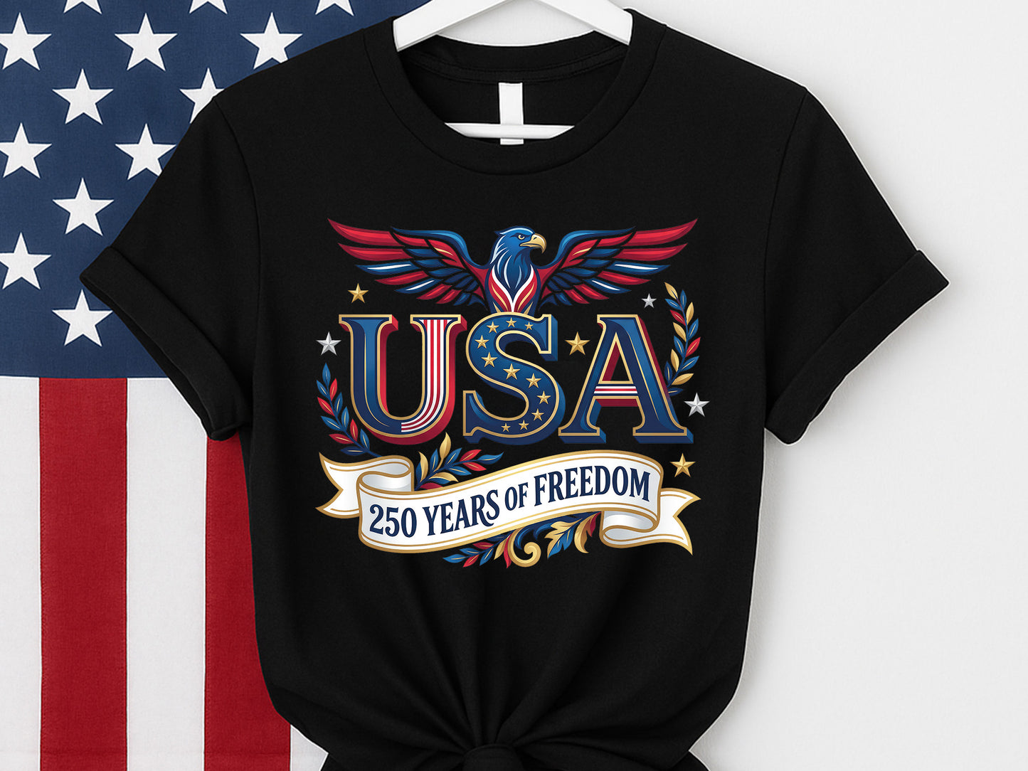 USA 250 Years of Freedom PNG Sublimation