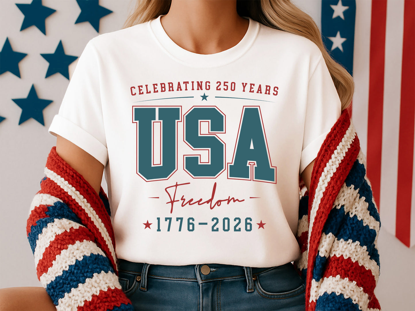 USA 250 Years of Freedom SVG Design
