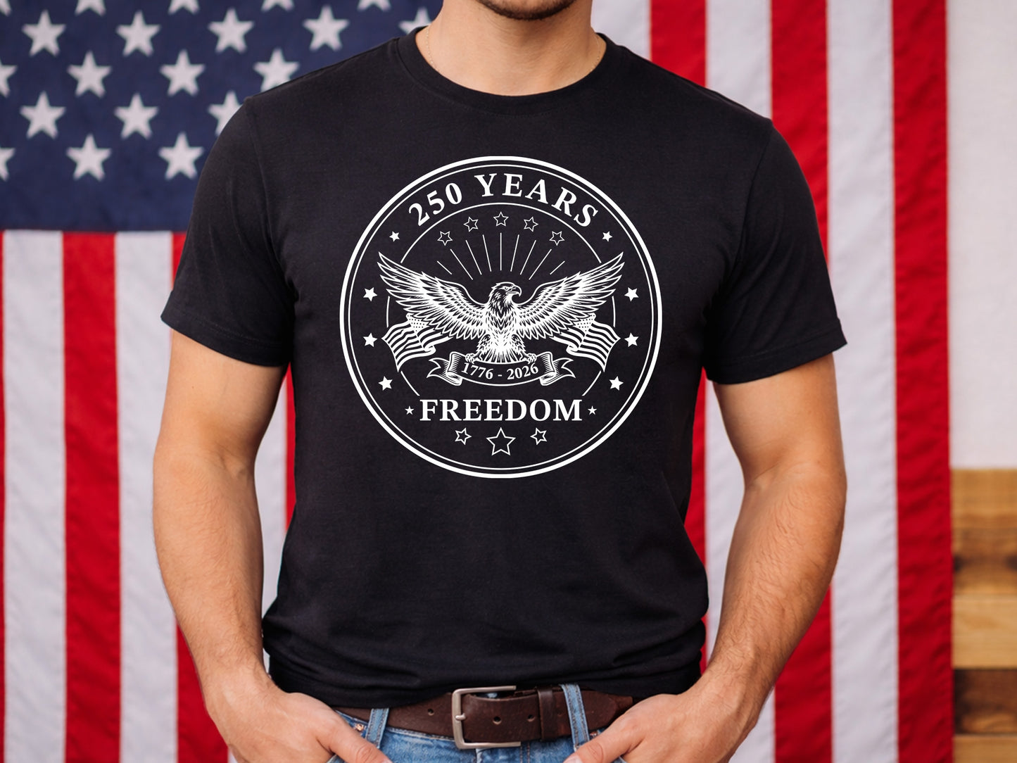 USA 250 Years of Freedom Eagle SVG