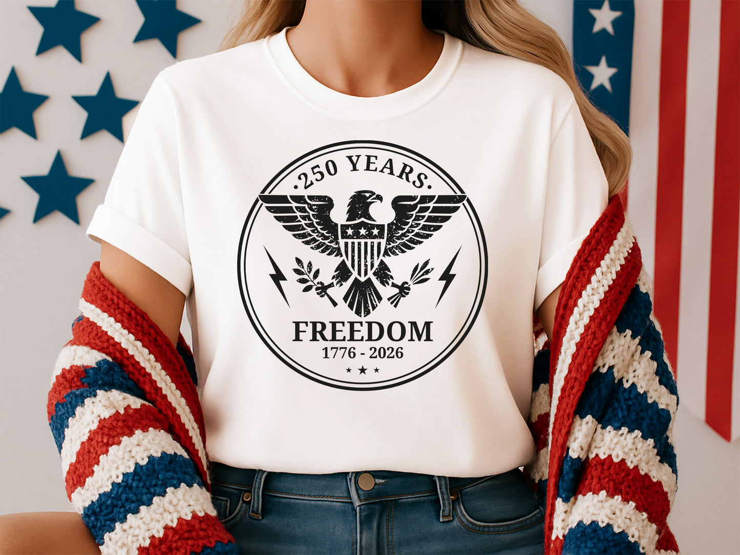 USA 250 Years of Freedom SVG Vector
