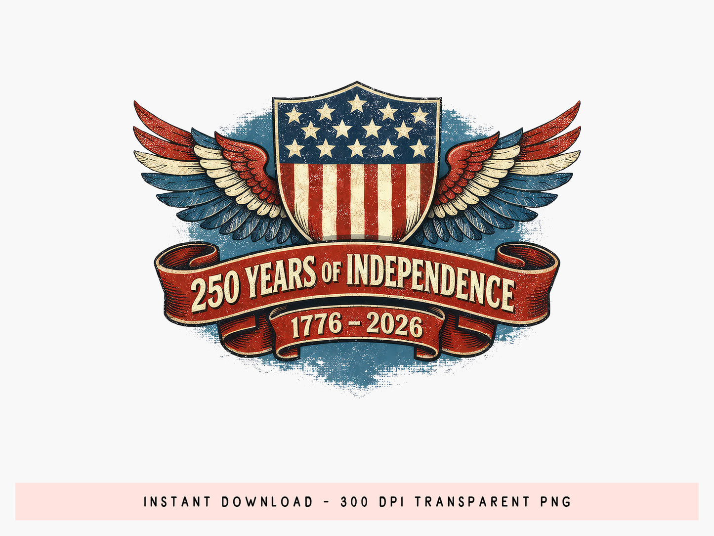USA 250 Years of Independence Day PNG