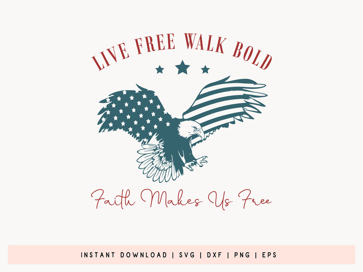 USA 250th Anniversary Eagle SVG Design