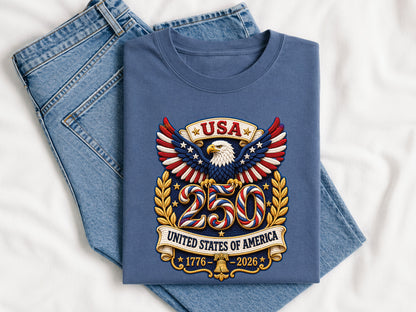 USA 250th Anniversary Faux Yarn PNG Design