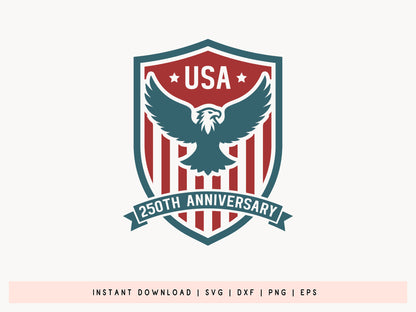 USA 250th Anniversary SVG Cricut