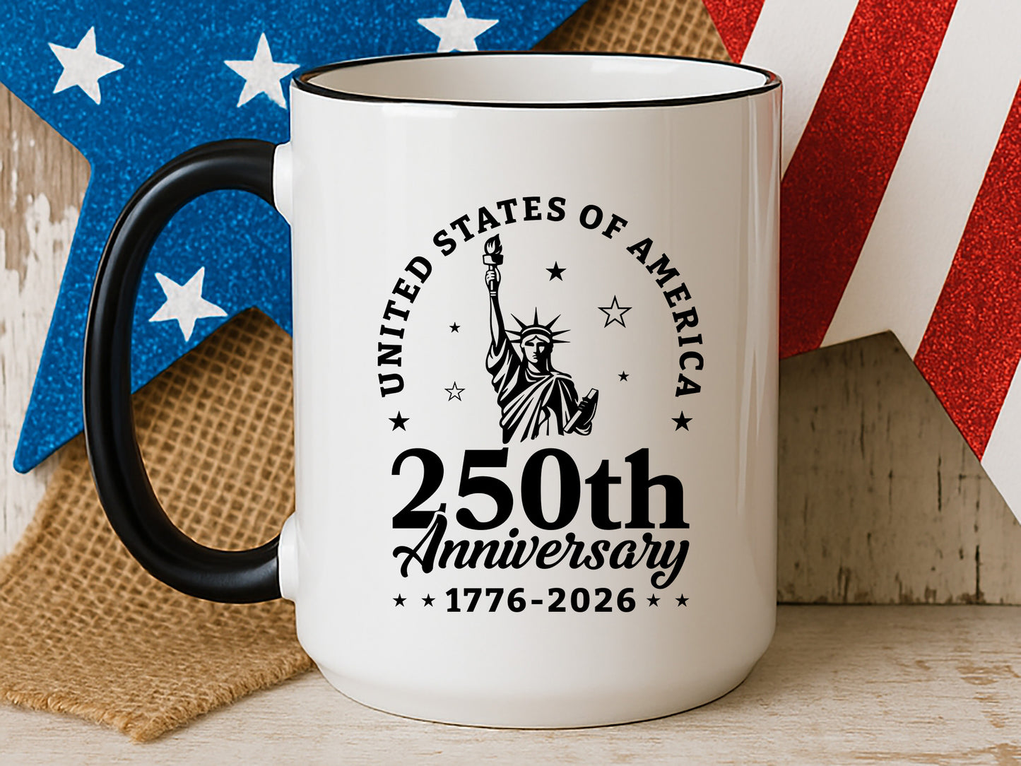 USA 250th Anniversary Statue SVG Design