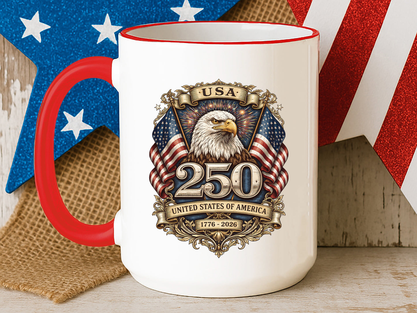 USA 250th Anniversary Sublimation Design PNG