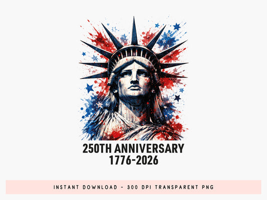 USA 250th Anniversary Sublimation Print PNG