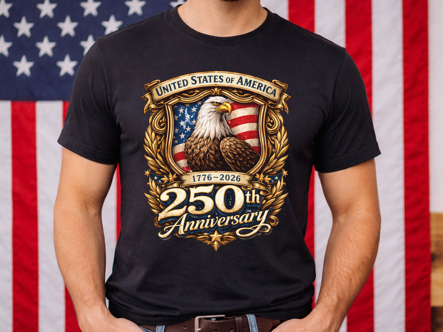 USA 250th Anniversary Sublimation Transfer PNG