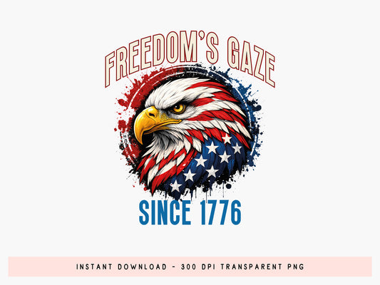 USA Eagle 250th Anniversary Sublimation PNG