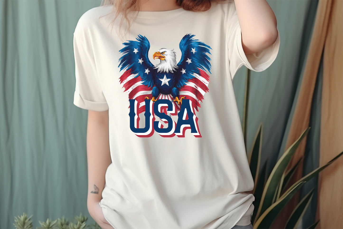 USA, Eagle 4th of July Sublimation PNG