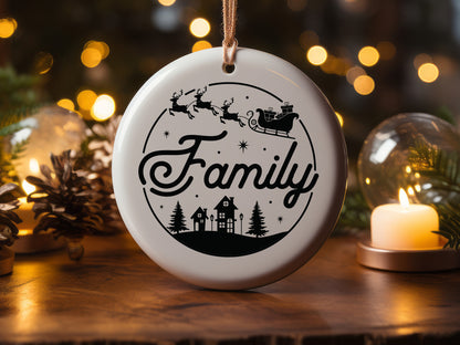 Unique Christmas Ornament Svg - Family