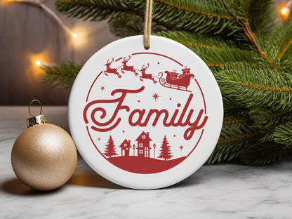 Unique Christmas Ornament Svg - Family