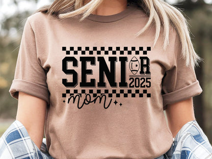 Unique Retro Football Mom SVG - Senior Mom 2025