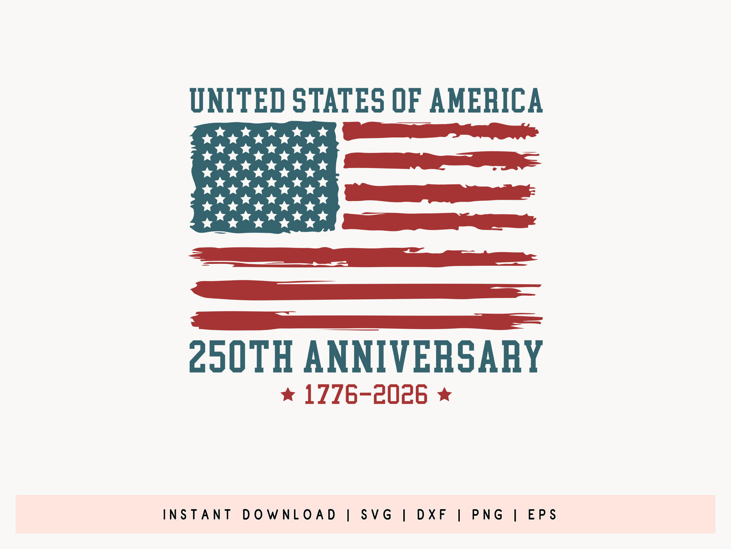 United State of America 250th Anniversary SVG