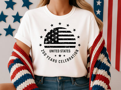 United States 250 Years Celebration SVG File