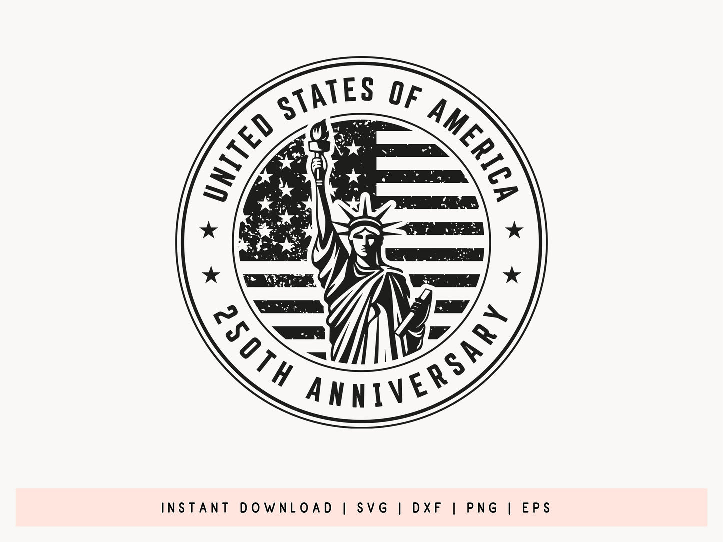 United States of America 250th Anniversary SVG