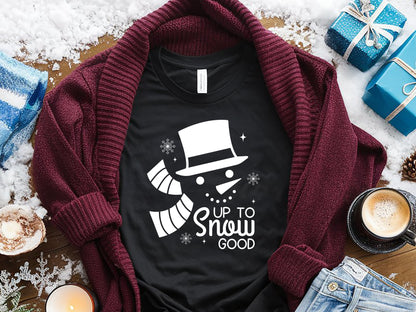 Up To Snow Good - Snowman SVG Design